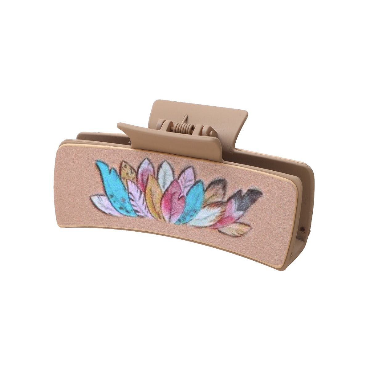 Wholesale Western Style MAMA Cactus HOWDY Sunflower Leather Hair Clip Shark Clip